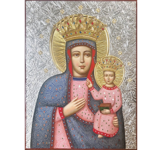 Писана ікона "Гошівська Богородиця" (37,5х50см)
