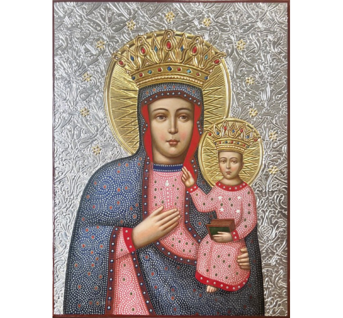 Писана ікона "Гошівська Богородиця" (37,5х50см)