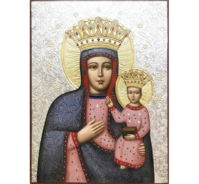 Писана ікона "Гошівська Богородиця" (37,5х50см)