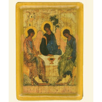 Пресвята Трiйця автор Андрiй Рубльов, (XV ст.)