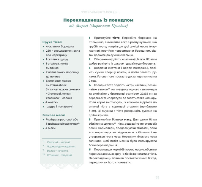 Домашнє солодке : З родинних переписів